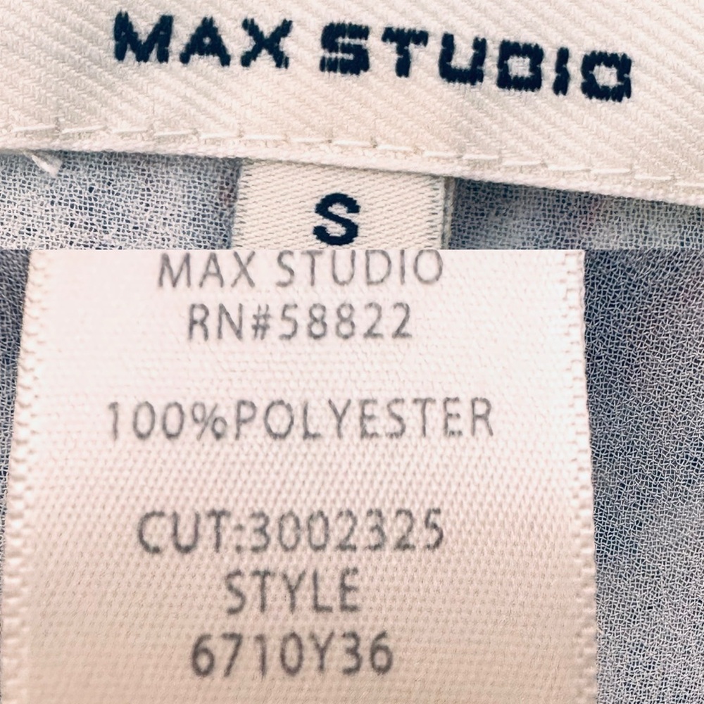 Max Studio Sleeveless Top w/Fun Tropical Palm Tree Design - Picture 13 of 14
